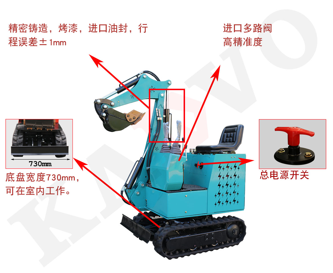 KV09小型挖掘機(jī)標(biāo)準(zhǔn)配置